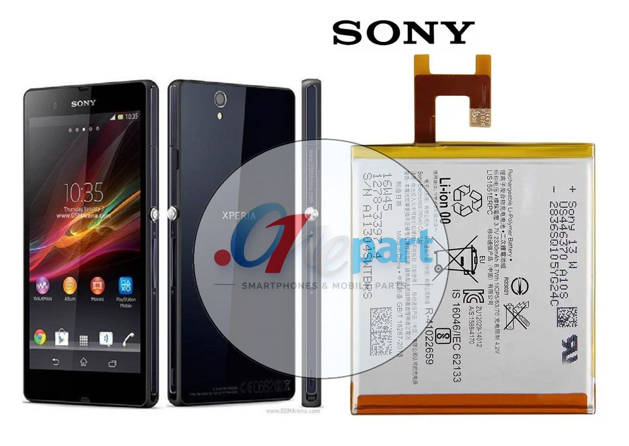 باتری سونی SONY Z اورجینال با گارانتی 6 ماهه (حتی بادکردگی) ارسال سریع از دات وان پارت