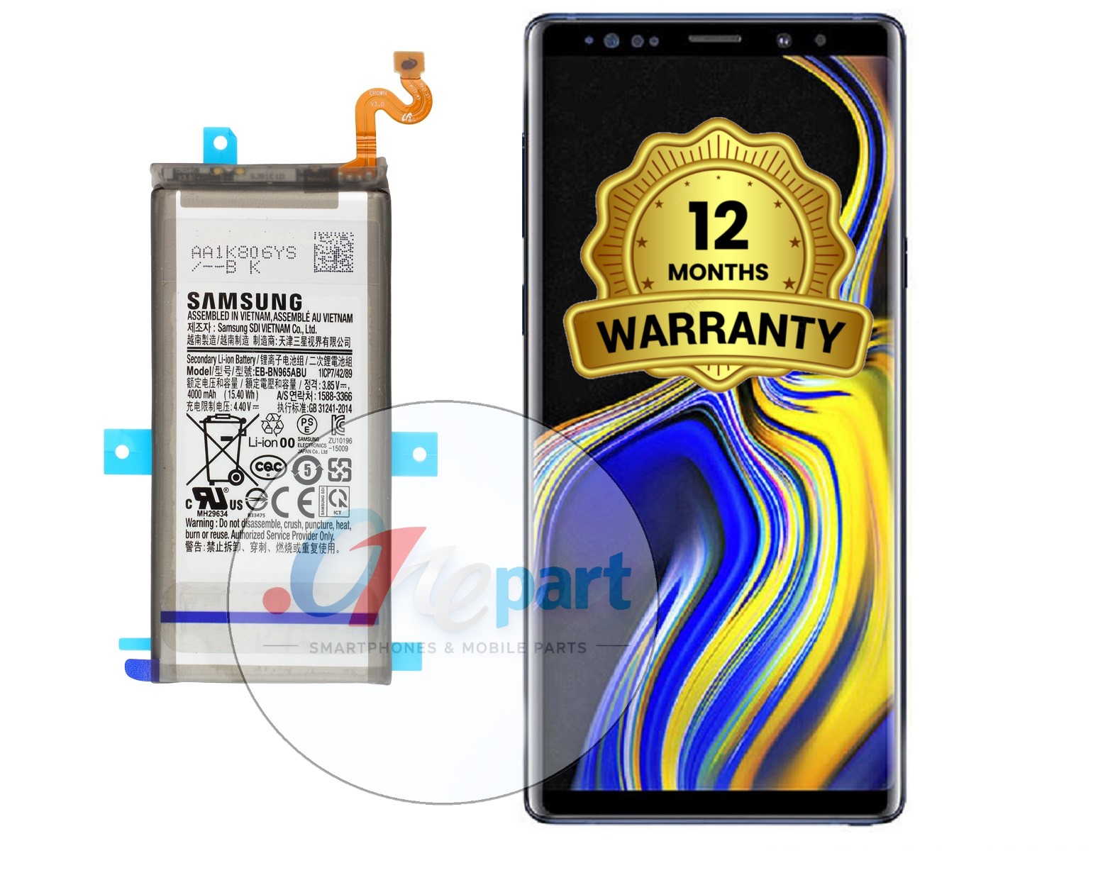 باتری سامسونگ Note 9 اورجینال با گارانتی یکساله (حتی بادکردگی) ارسال سریع از دات وان پارت